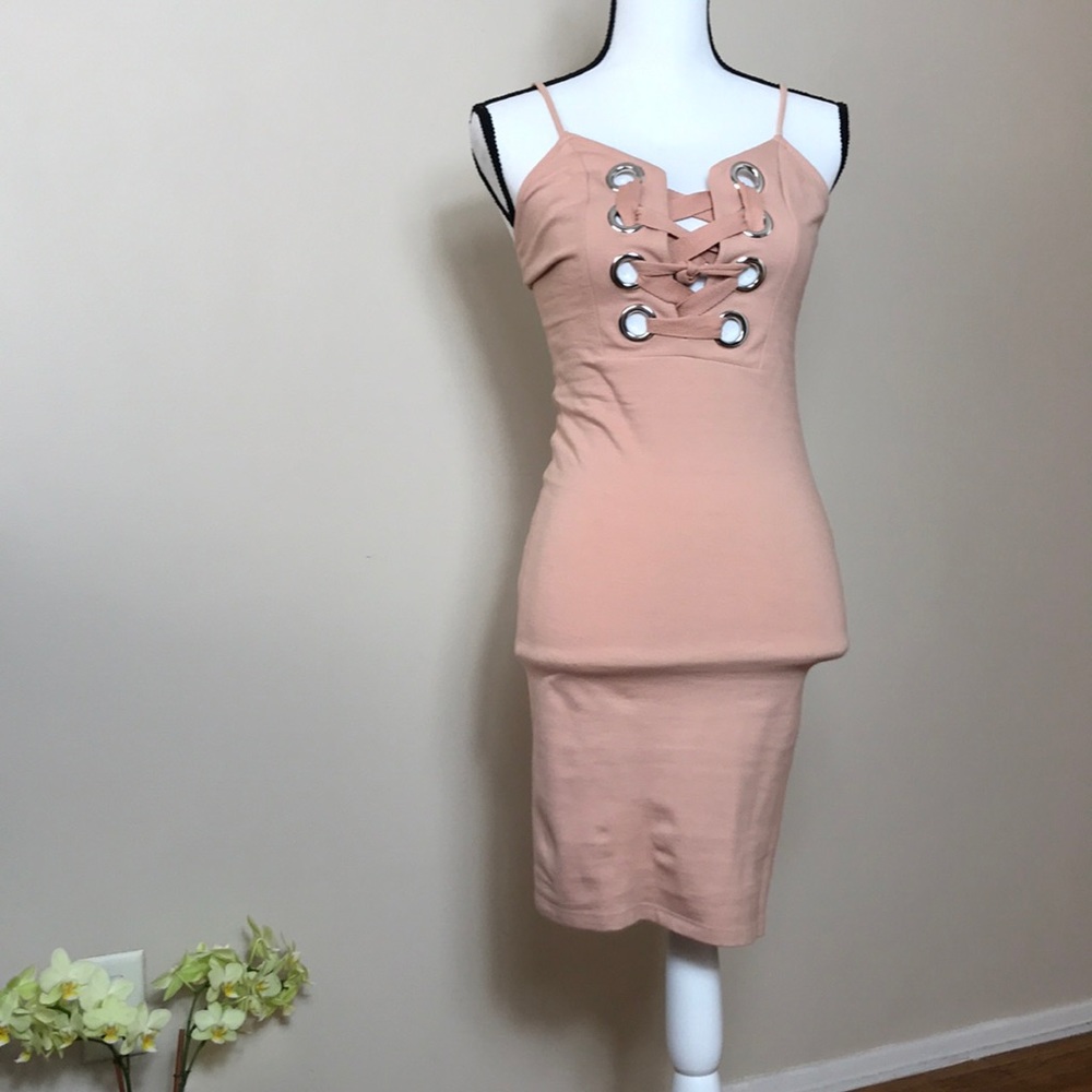 Nude color Forever 21 Small Bodycon Dress - Picture 1 of 8